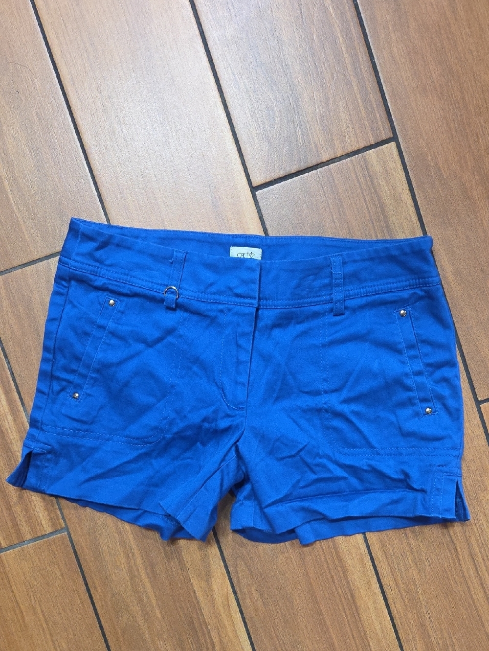 Cache Royal Blue Women's Cotton-Blend Jean Shorts